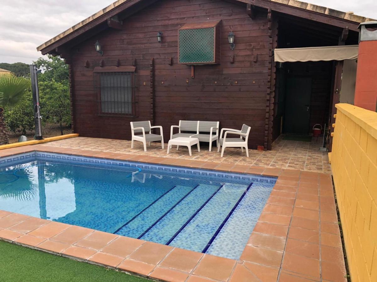 Casa De Madera El Oasis El Palomar Villa Sevilla Bagian luar foto